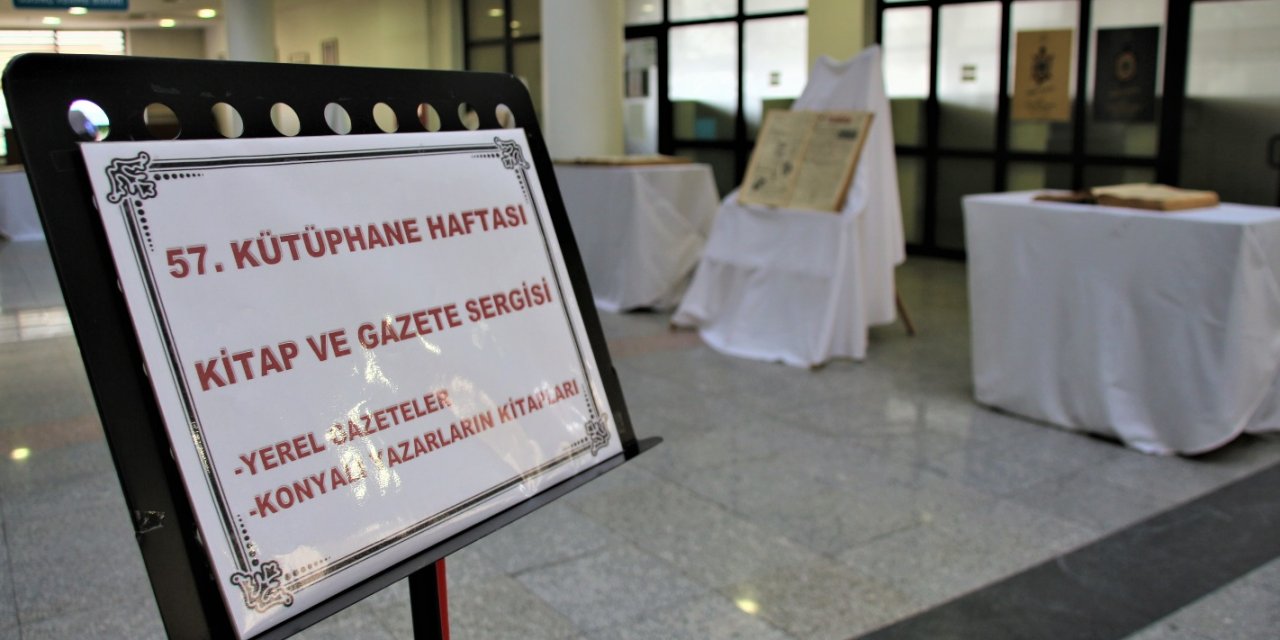 Konya'da "57. Kütüphane Haftası” dolayısıyla sergi açıldı