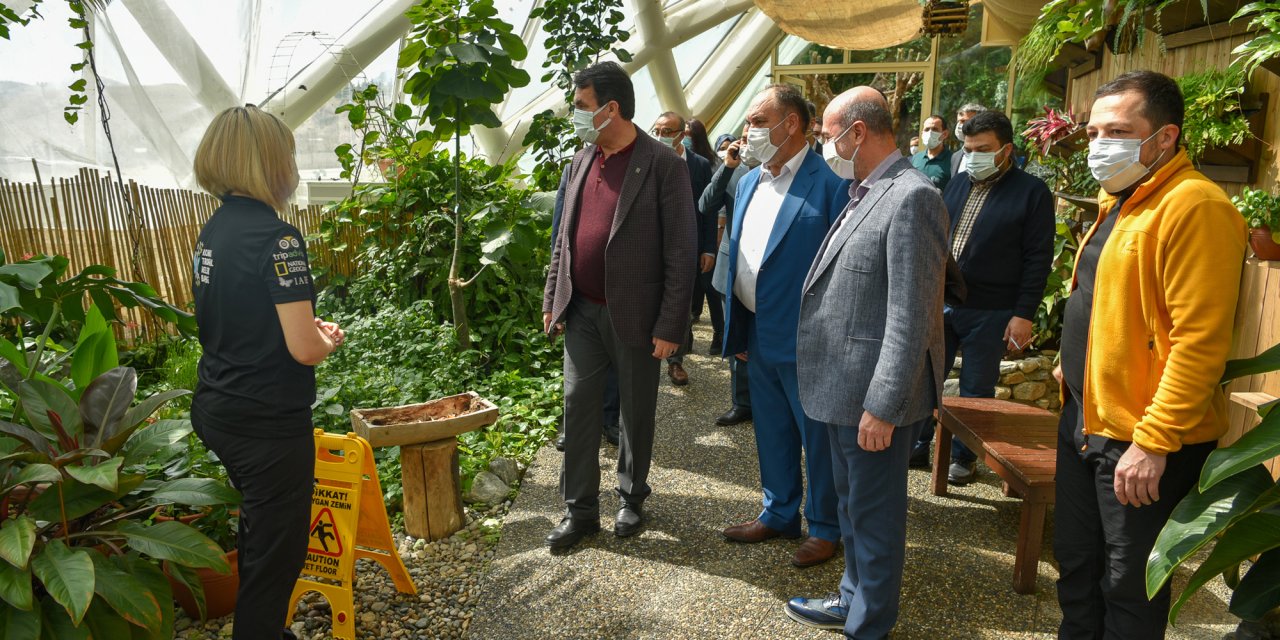 SOBE ve Tropikal Kelebek Bahçesi, Türkiye Belediyeler Birliğine üye belediye başkanlarını ağırladı