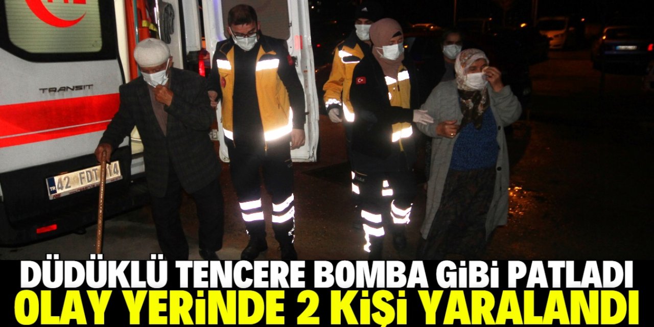 Konya'da düdüklü tencere patladı 2 kişi yaralandı