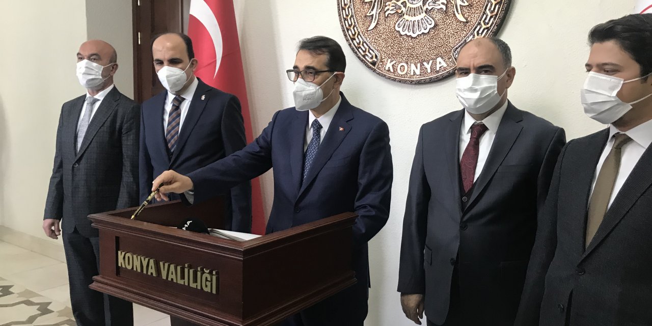 Enerji ve Tabii Kaynaklar Bakanı Fatih Dönmez, Konya Valiliğini ziyaret etti