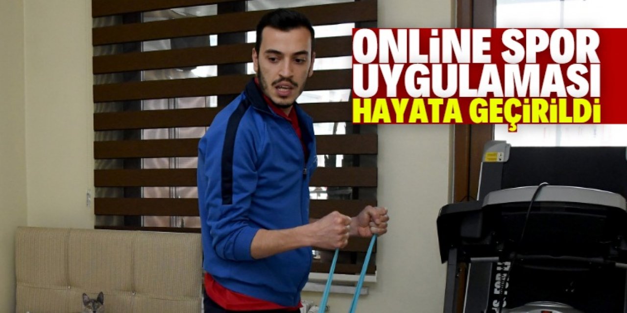 Konya'da 'online spor' uygulaması