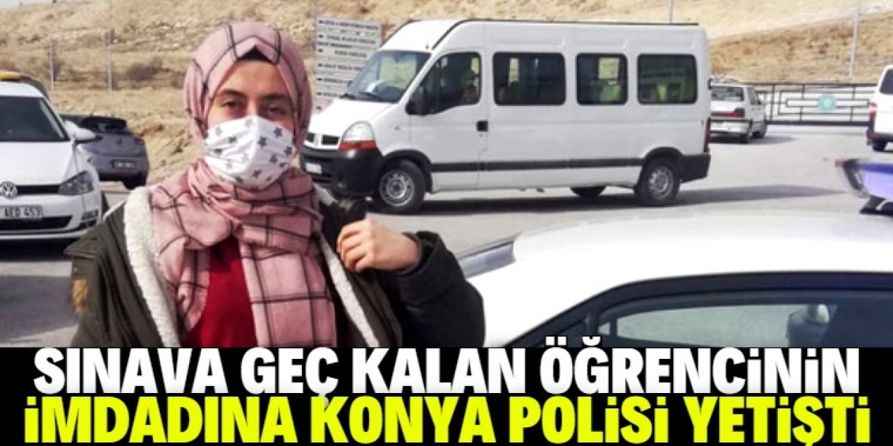 Sınava geç kalınca devriye görevi yapan trafik polislerinden yardım istedi