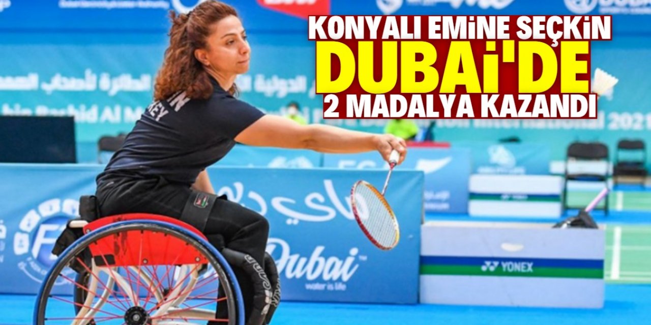 Konyalı Emine Seçkin, Dubai'de 2 madalya kazandı