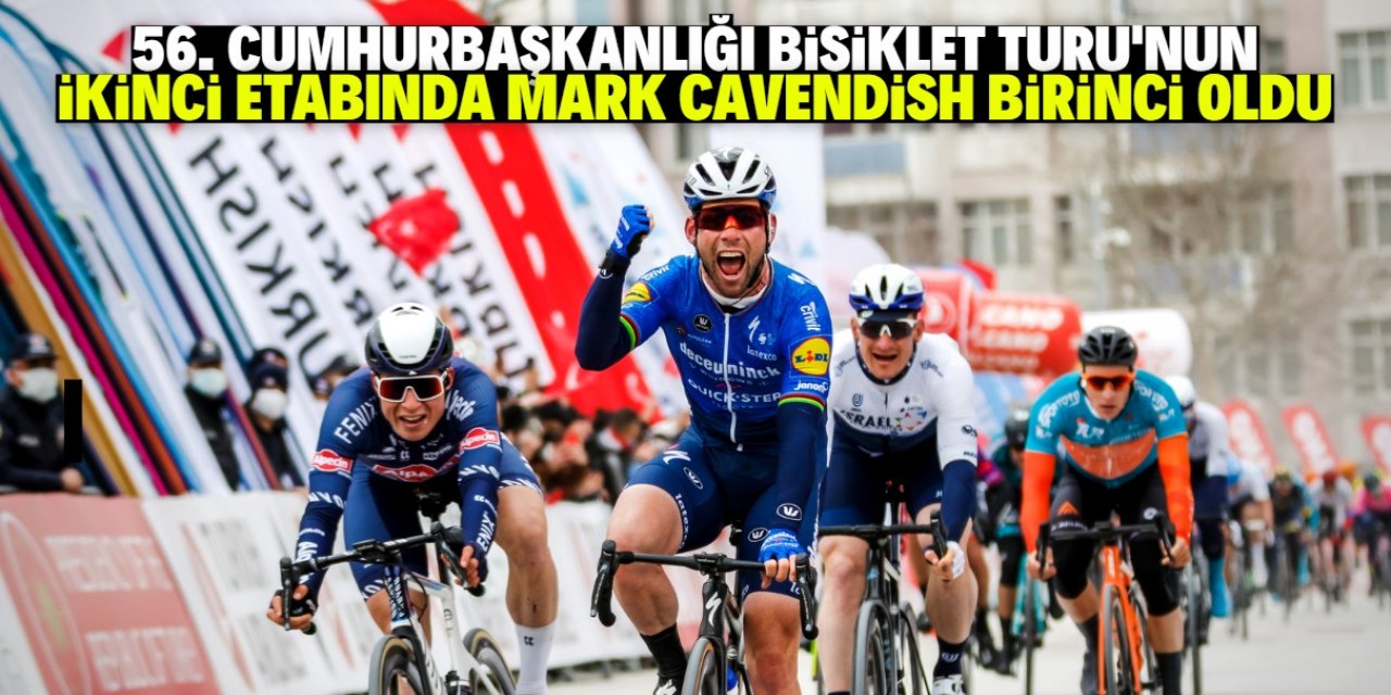 56. Cumhurbaşkanlığı Türkiye Bisiklet Turu'nun ikinci etabında dereceye giren sporcular ödüllerini aldı