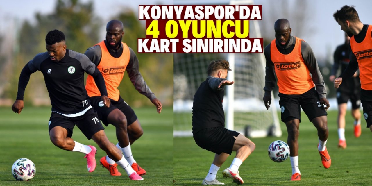 Konyaspor’da 3 ismin sakatlığı sürüyor 4 oyuncu kart sınırında