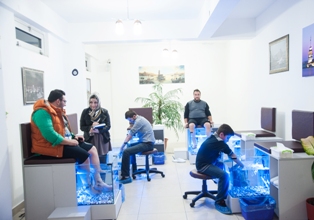 Stres alan balıklar Konya'ya geldi