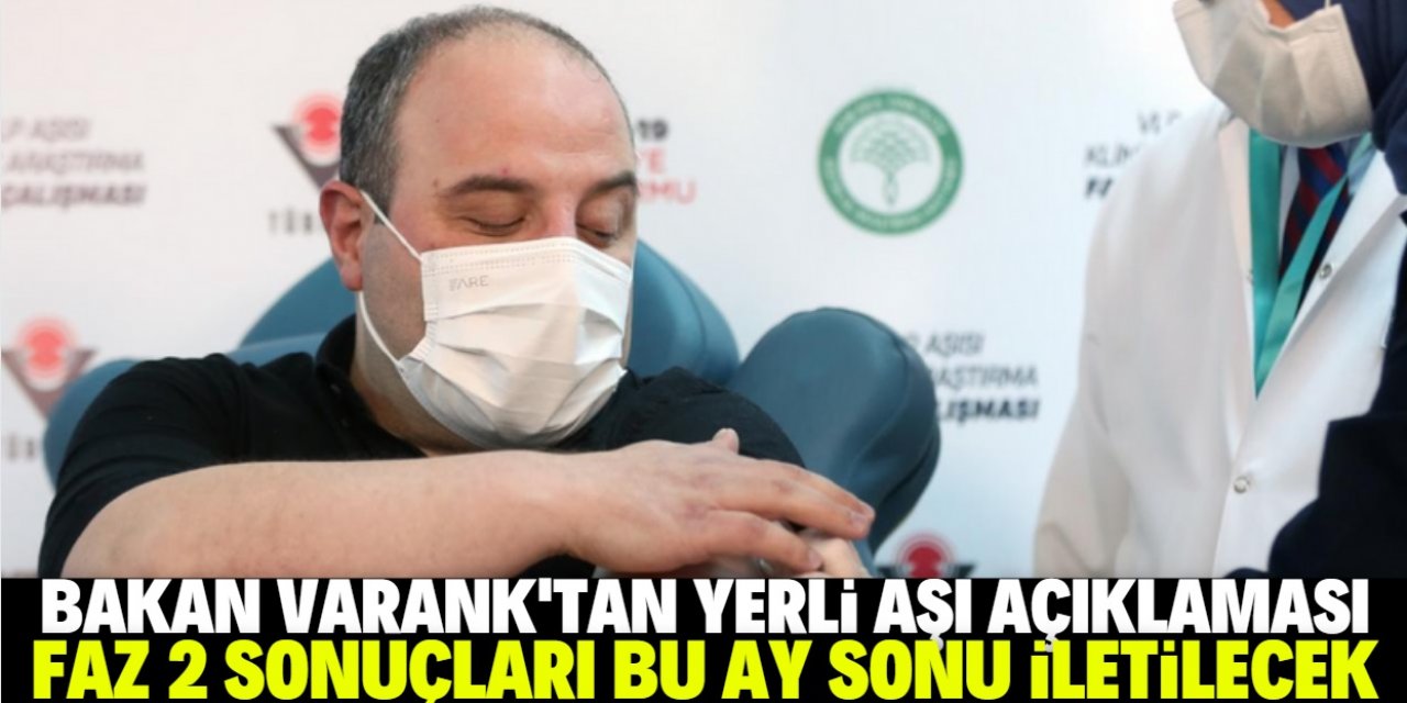 Bakan Mustafa Varank'tan 'yerli aşı' açıklaması