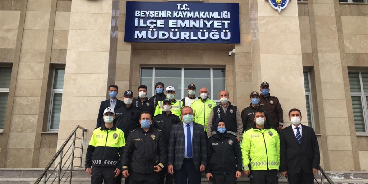 Beyşehir'de üstün başarı gösteren polis teşkilatı mensupları ödüllendirildi
