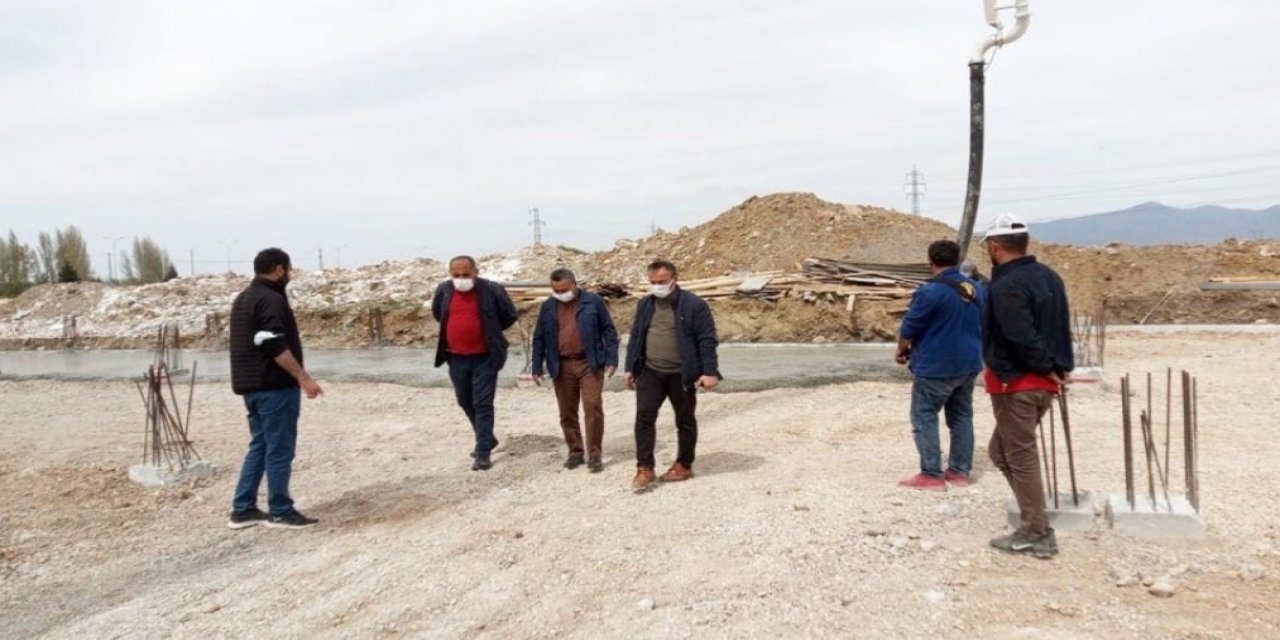 Seydişehir Belediye Başkanı Mehmet Tutal yatırımları  yerinde inceledi