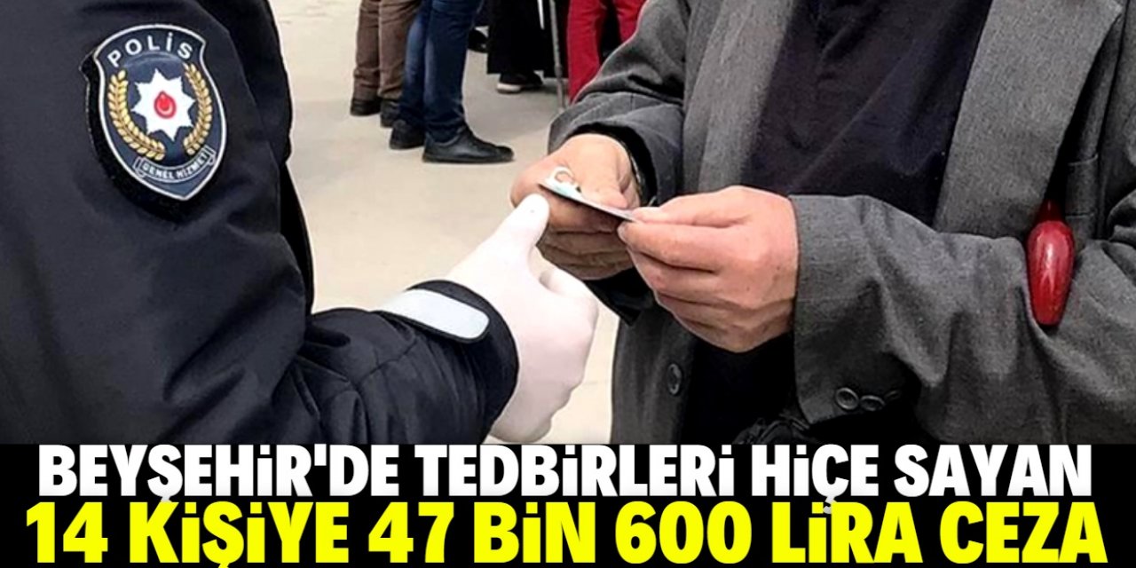 Beyşehir'de köy odasında buluşan 14 kişiye 47 bin 600 lira ceza