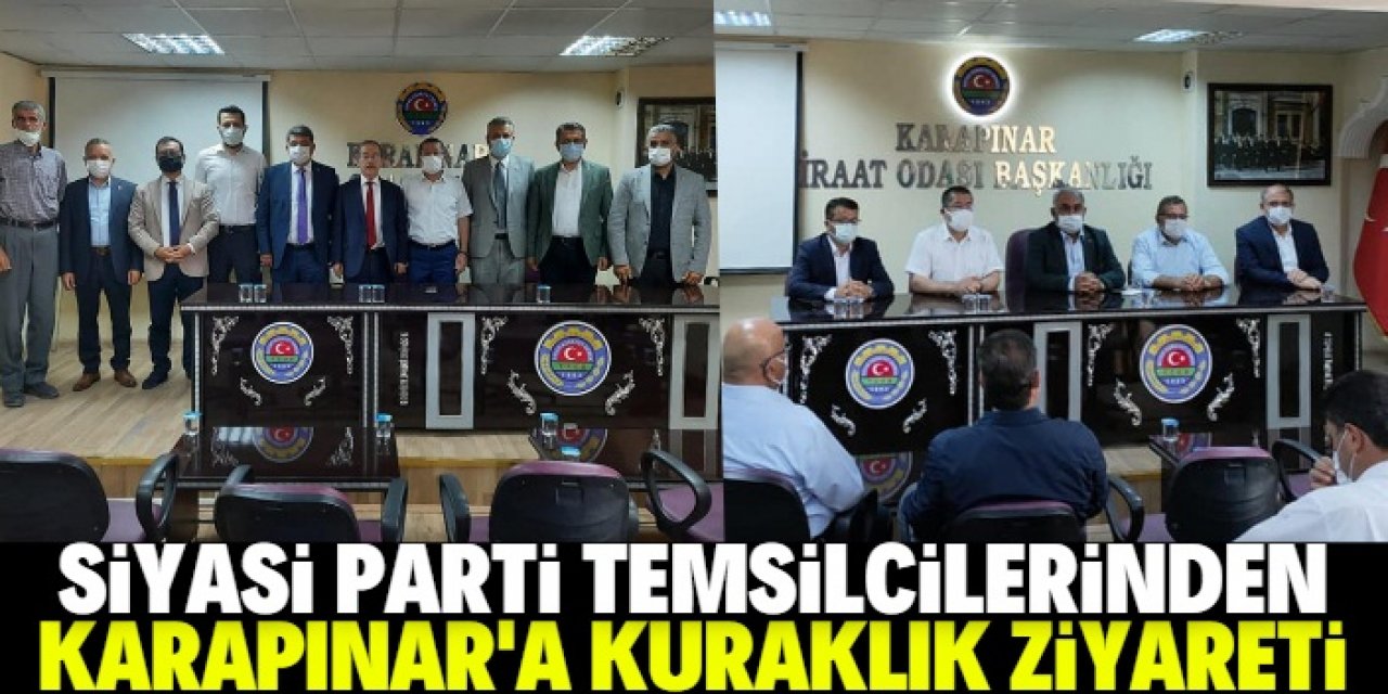 AK Parti ve CHP heyetinden Karapınar'a "kuraklık" ziyareti