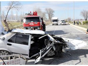 Karaman'da trafik kazası: 2 yaralı