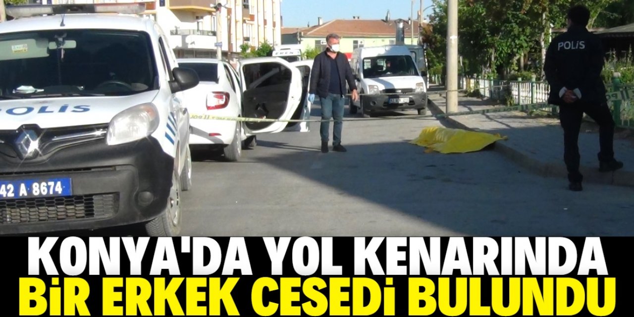 Konya'da yol kenarında bir erkek cesedi bulundu