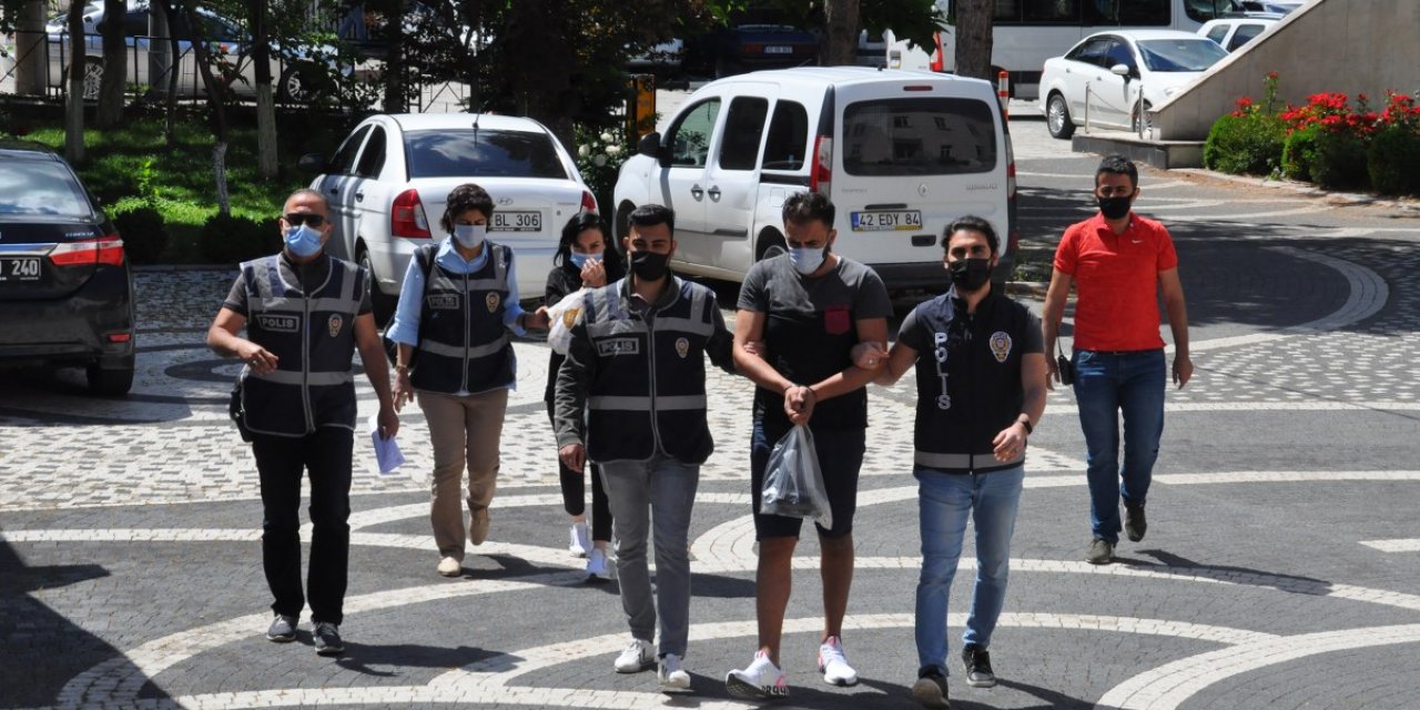 Akşehir'deki uyuşturucu operasyonunda 2  zanlı gözaltına alındı