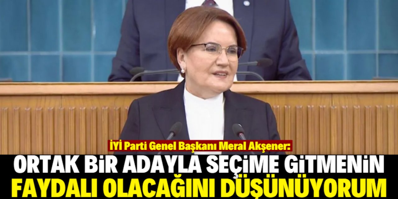 Meral Akşener'den kritik adaylık açıklaması