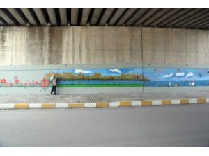 Köprülü Kavşağa Dev Yağlı Boya Tablo