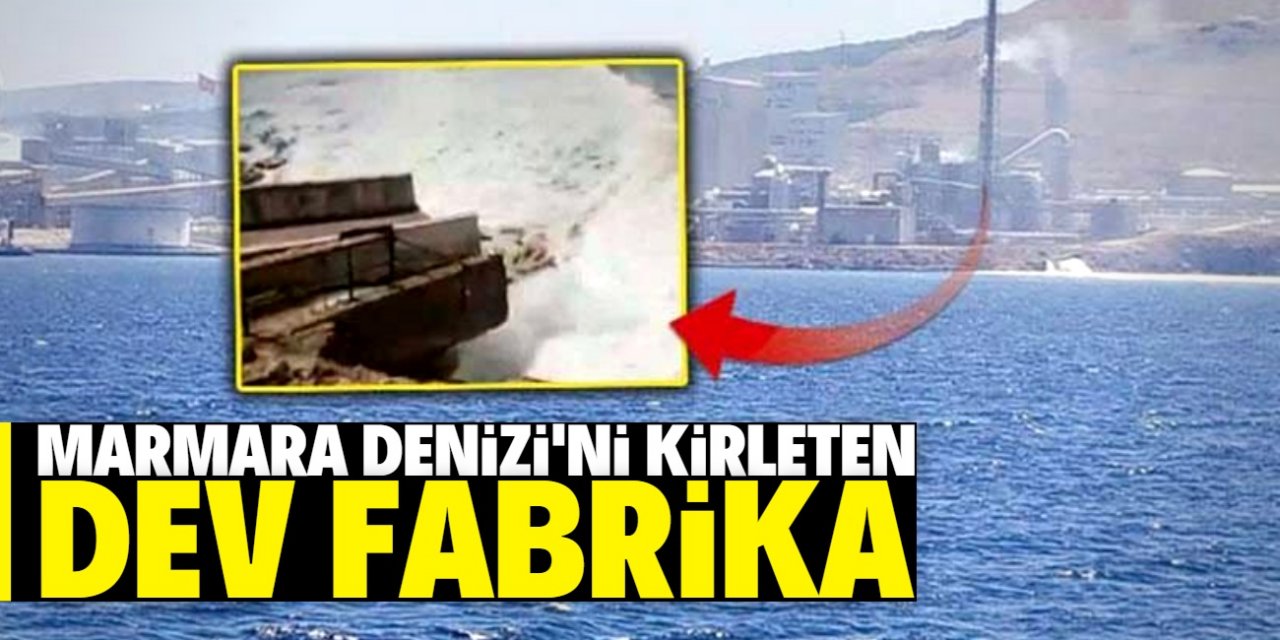 Marmara Denizi'ni kirleten dev fabrika!