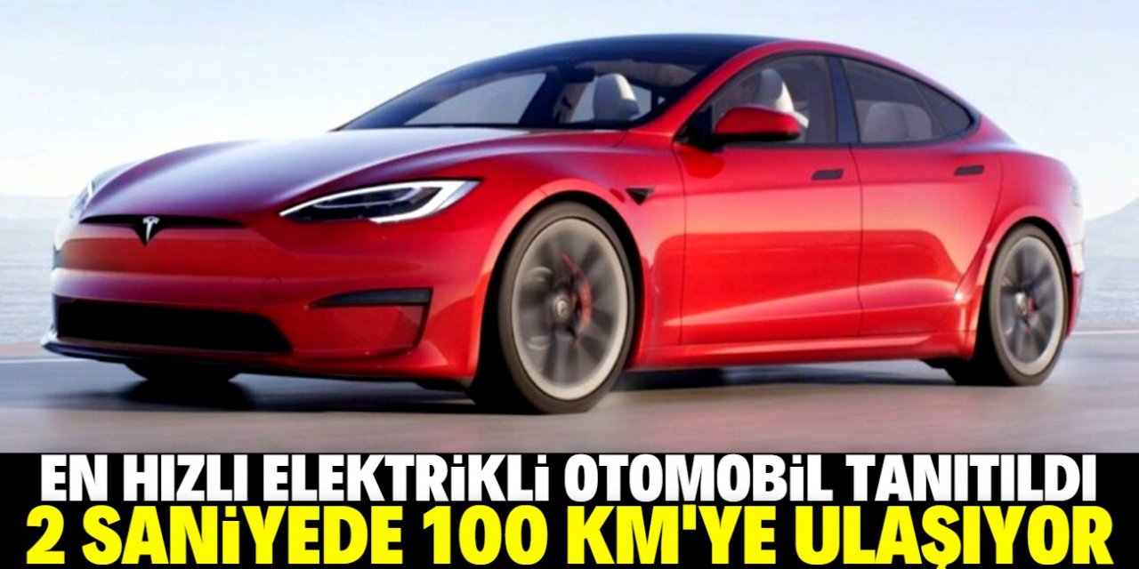 En hızlı elektrikli araba tanıtıldı: Tesla Model S Plaid