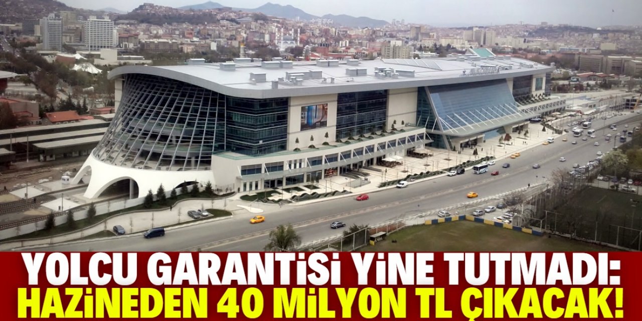 Ankara Tren Garı'na verilen yolcu garantisi yüzde 92.73 oranında hatalı çıktı