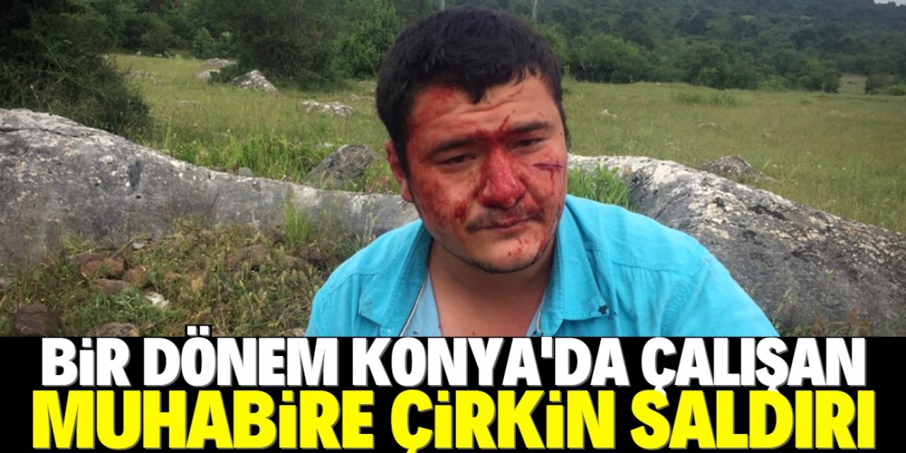 Görev başındaki muhabire çirkin saldırı