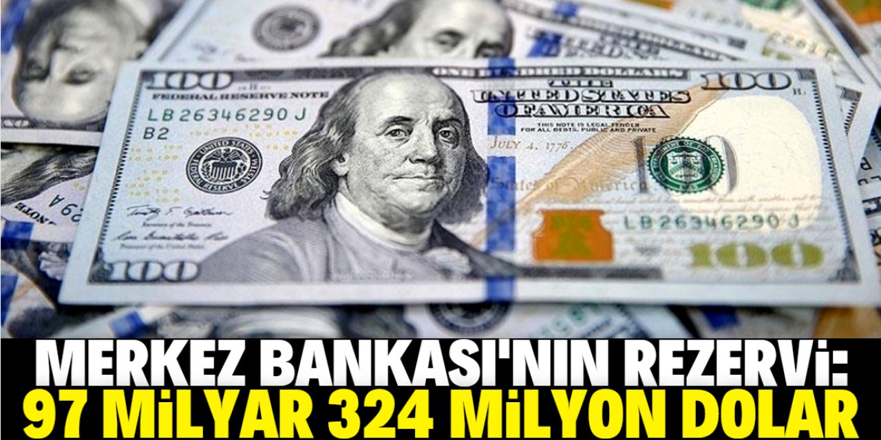 Merkez Bankası rezervleri 97 milyar 324 milyon dolar oldu