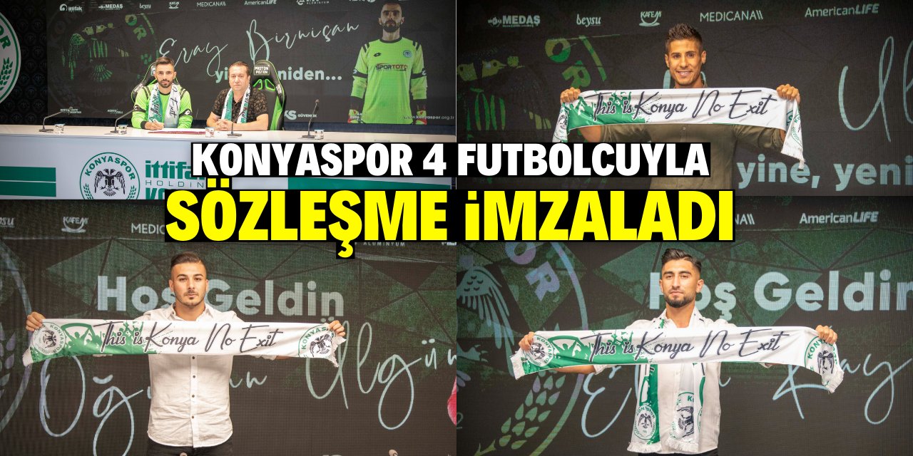 Konyaspor, 4 oyuncuyla sözleşme imzaladı