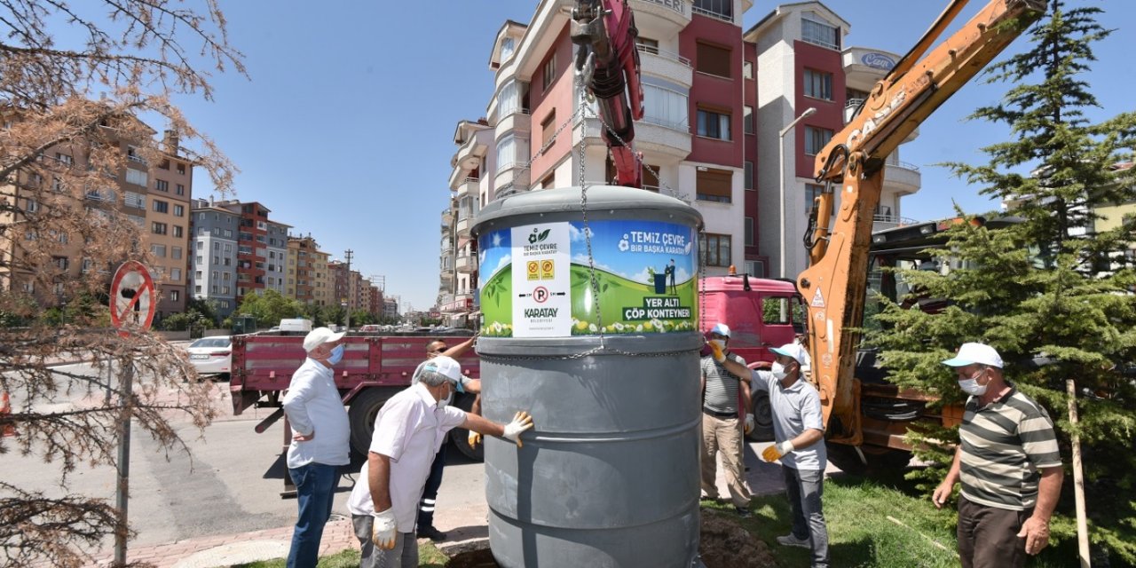 150 adet yeraltı çöp konteynerinin daha kurulumu yapıldı