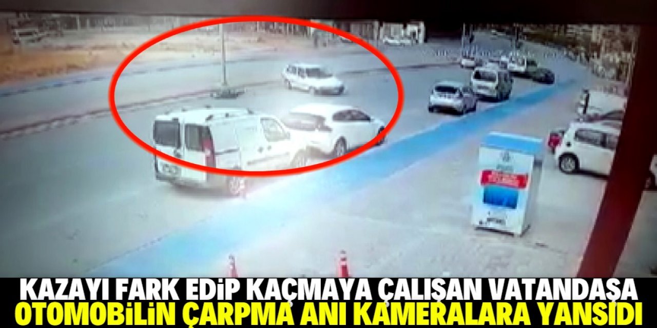 Kaçmasına rağmen otomobilin çarpmasıyla yaralandı