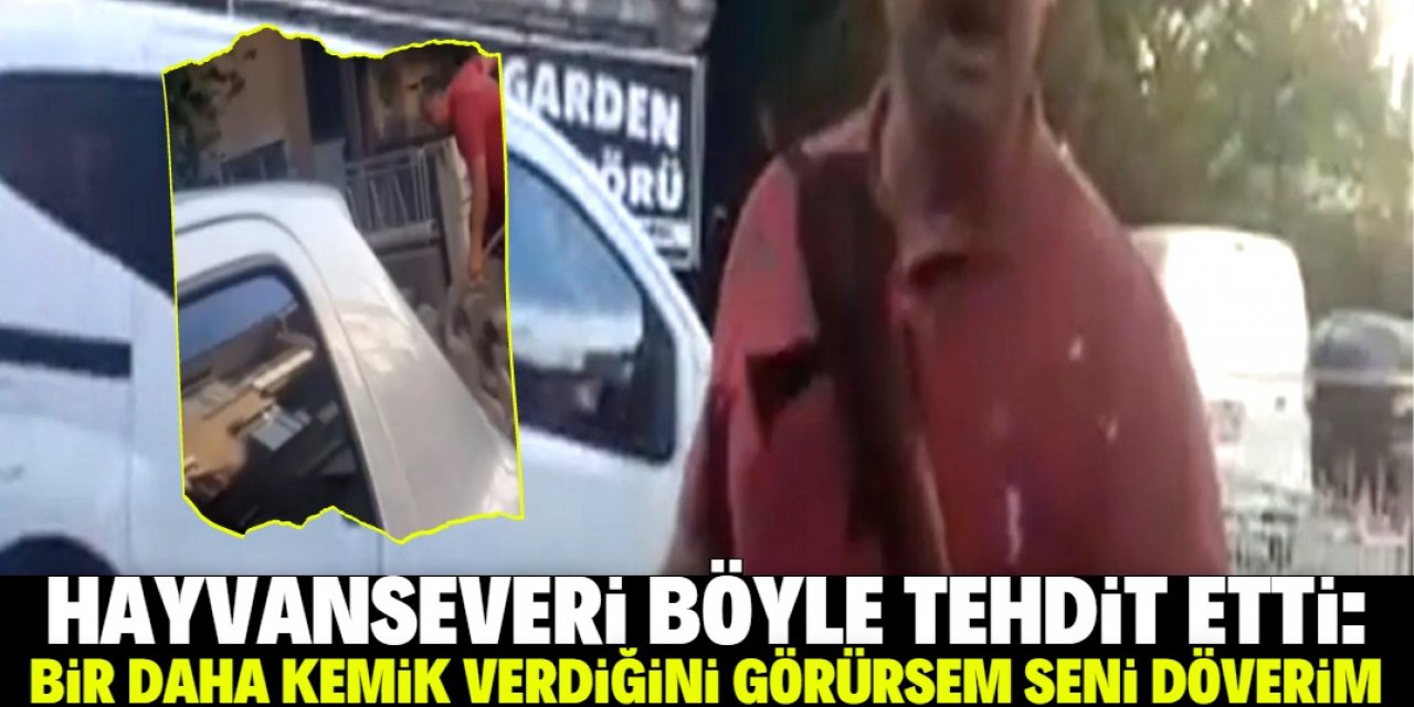 Konya'da sokak köpeğini besleyen hayvansevere sopalı tehdit