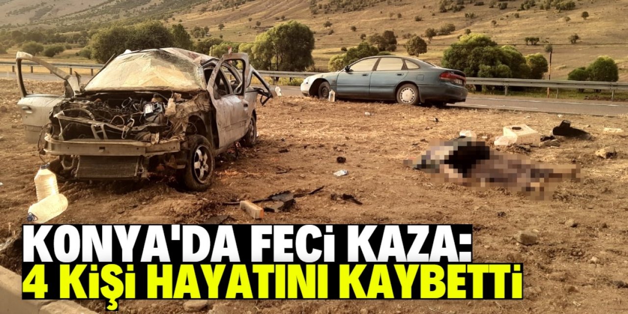 Konya'da trafik kazası: 4 ölü