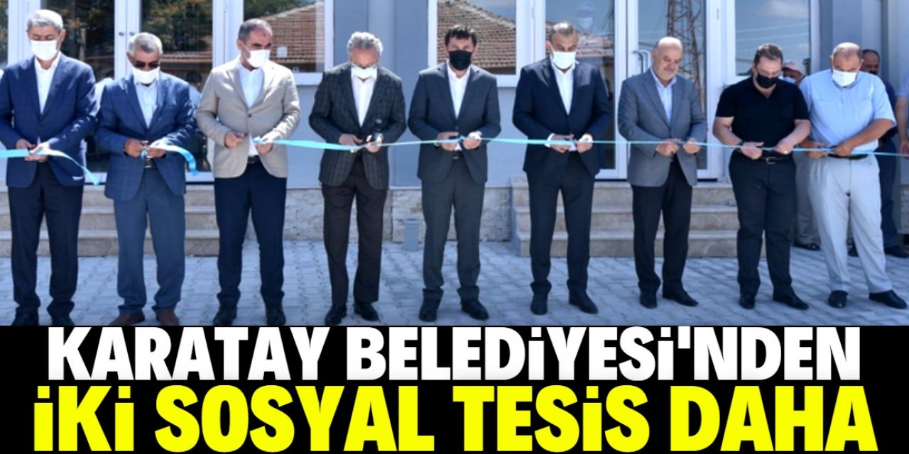 Yapımları tamamlanan sosyal tesislerin açılış töreni gerçekleştirildi