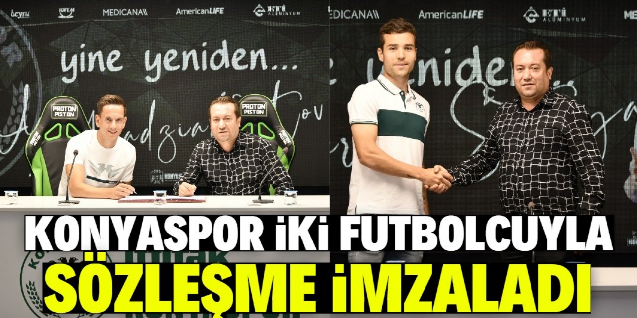 Konyaspor, iç transferde 2 futbolcuyla sözleşme imzaladı