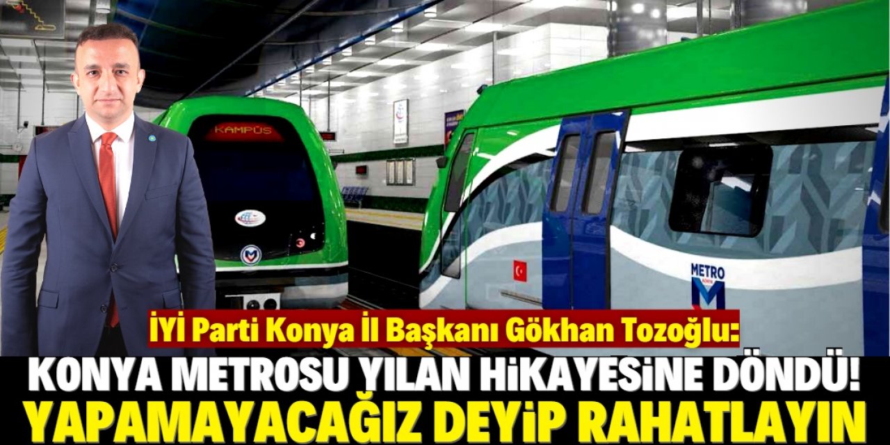 "17 yıldır yapamadığınız metroyu artık yapamayacağınız anlaşıldı"