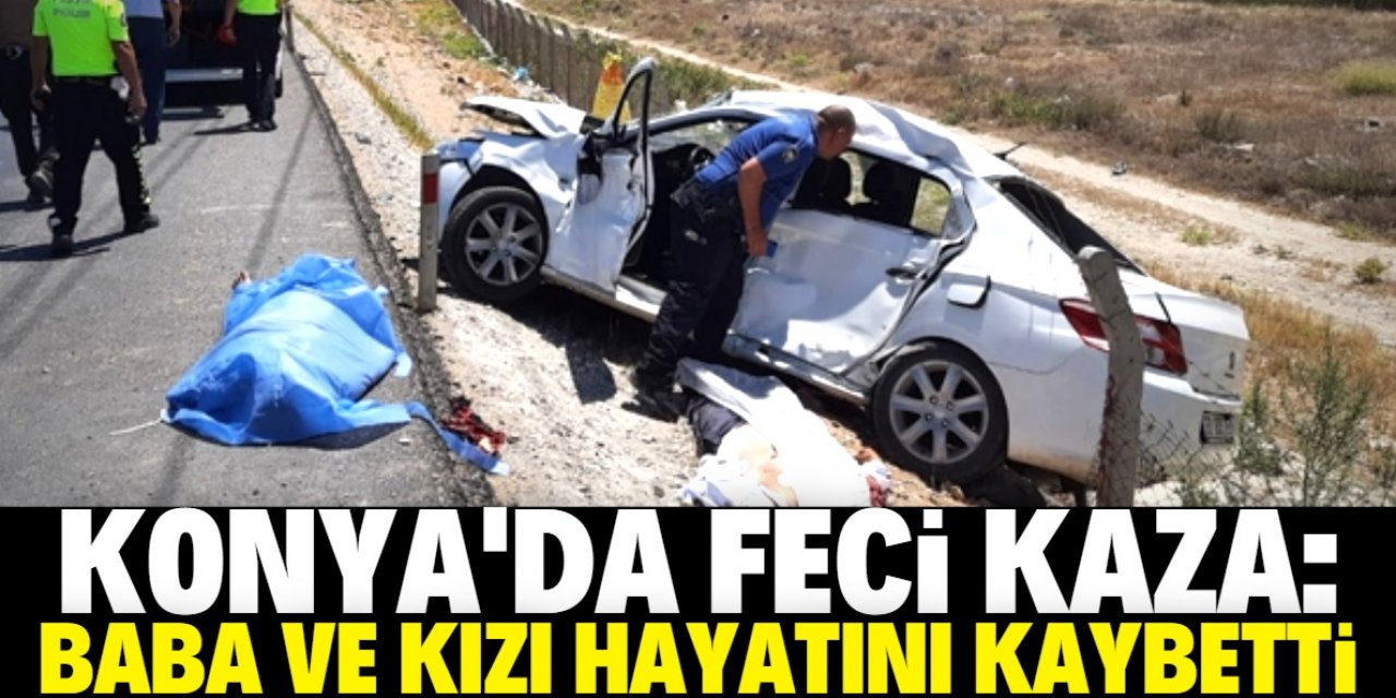 Konya'da TIR otomobile çarptı: 2 ölü