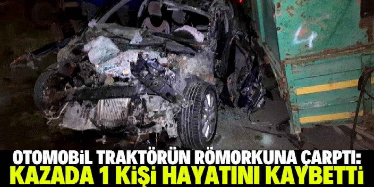 Konya'da feci kaza: 1 ölü, 3 yaralı