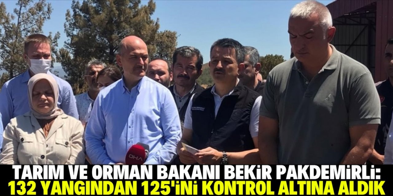 "Son 5 günde 132 yangından 125'ini kontrol atına aldık"