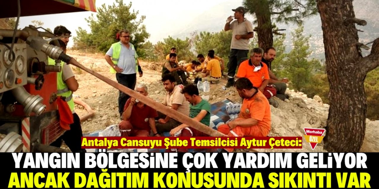 'Yardım çok ama dağıtım sorunu var'