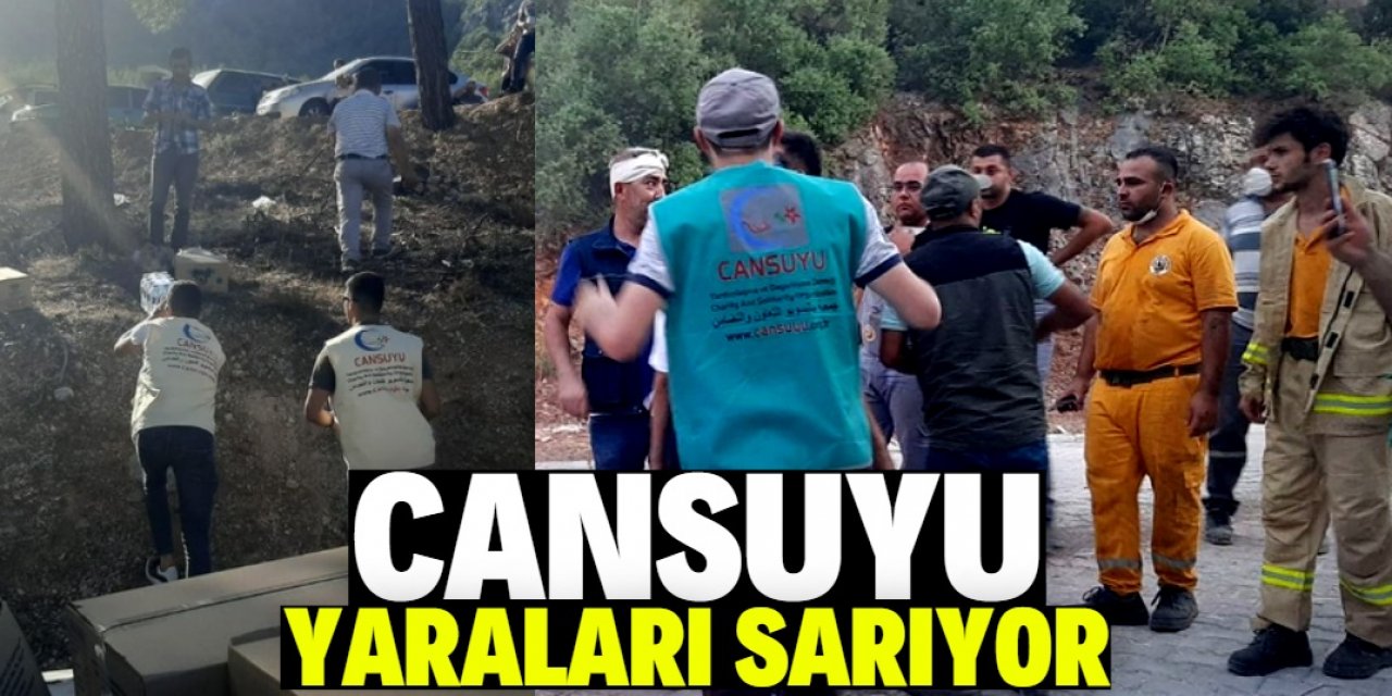 Cansuyu yaraları sarıyor