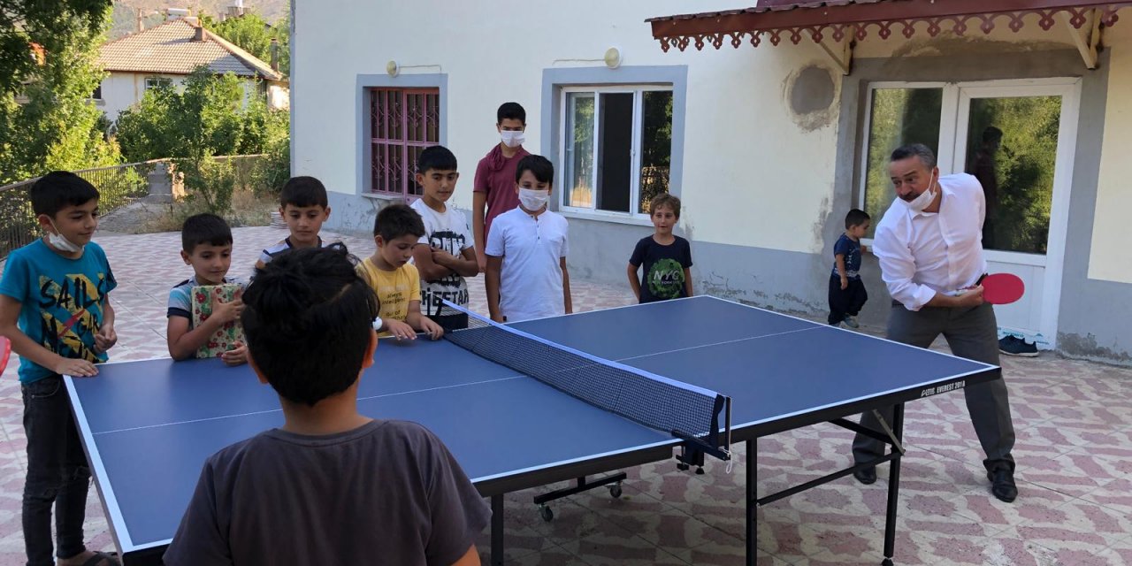 Seydişehir'de çocukların masa tenisi isteği yerine getirildi
