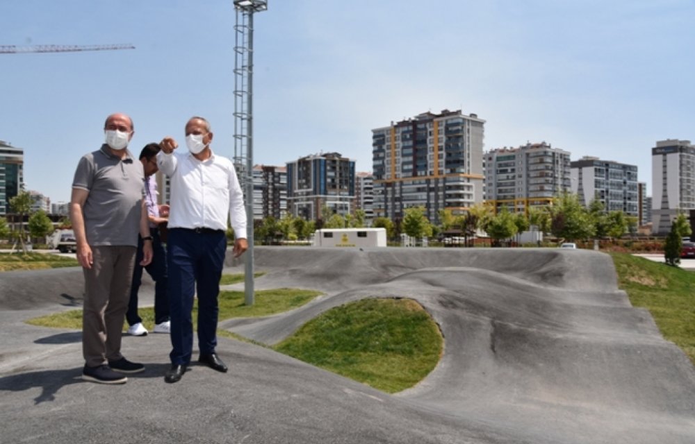 Selçuklu'da ikinci bisiklet ve kaykay parkında sona yaklaşıldı