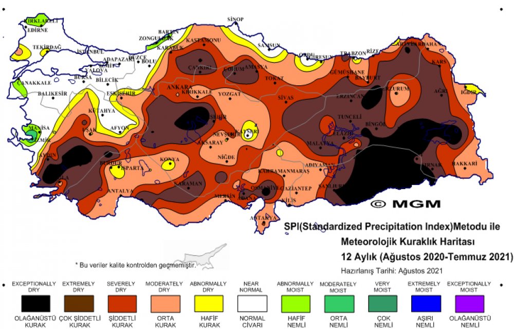 'Olağanüstü' ve 'şiddetli kuraklık' yaşanıyor