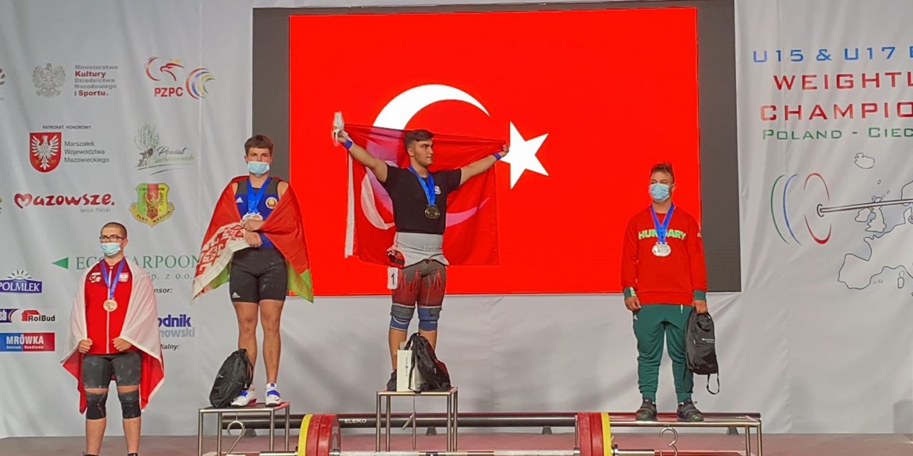 Konyasporlu halterci Avrupa Şampiyonu oldu