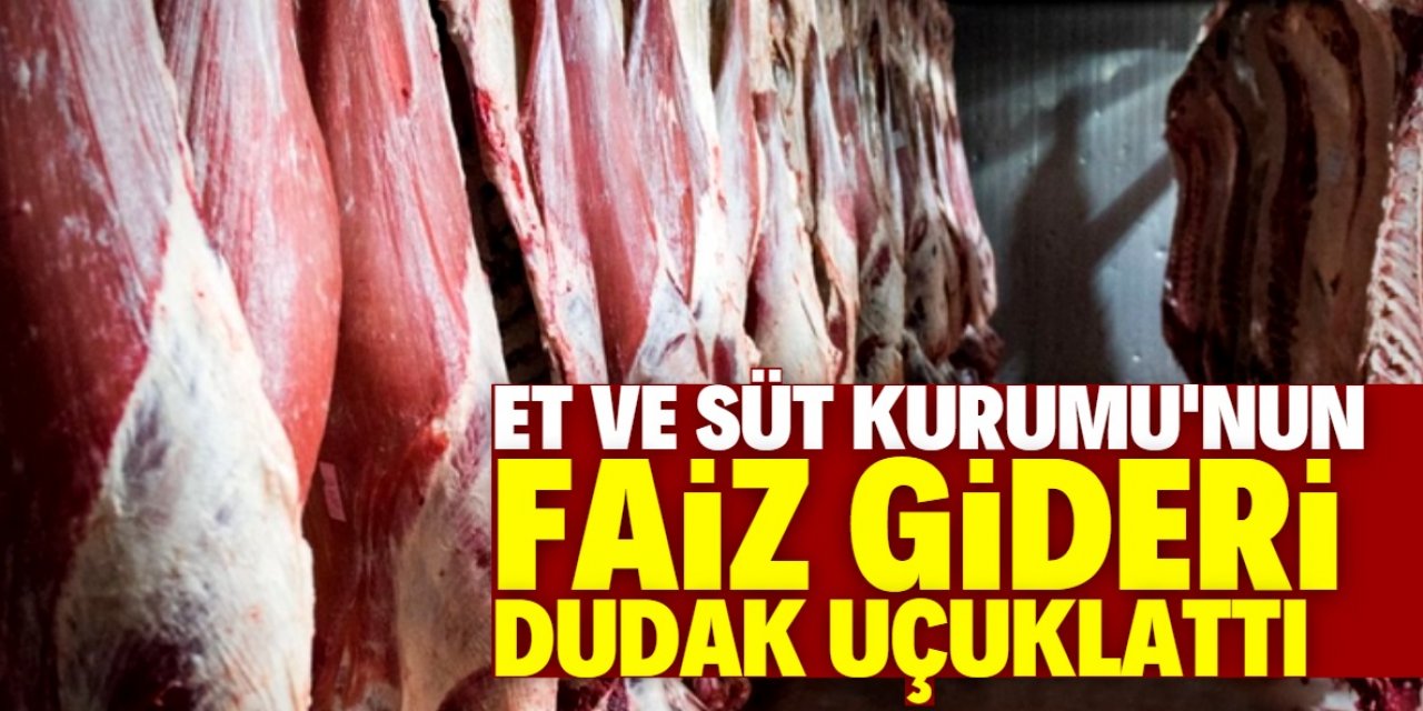 Et ve Süt Kurumu'nun faiz gideri akıllara durgunluk verdi