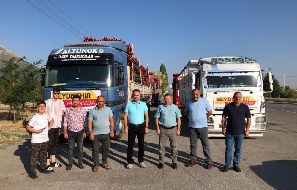 Seydişehir'den Gündoğmuş ve Akseki'deki yangın mağdurlarına yardım