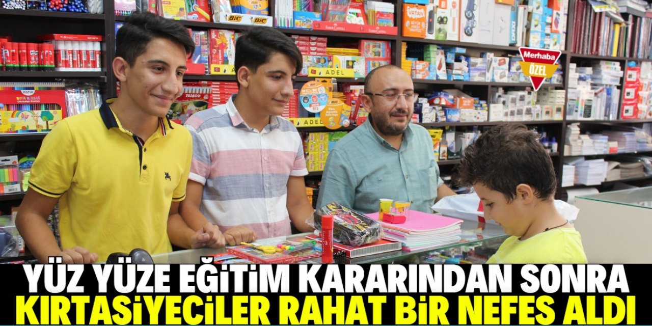 Kırtasiyeciler rahat nefes aldı