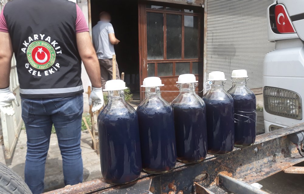 31 bin litre kaçak akaryakıt ele geçirildi