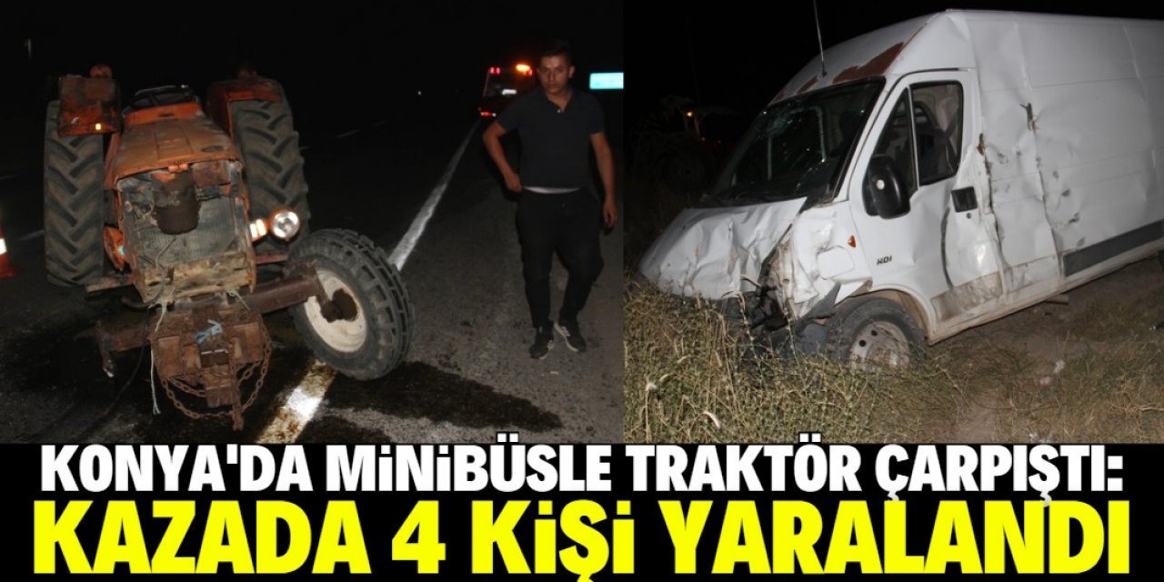Konya'da trafik kazası: 4 yaralı