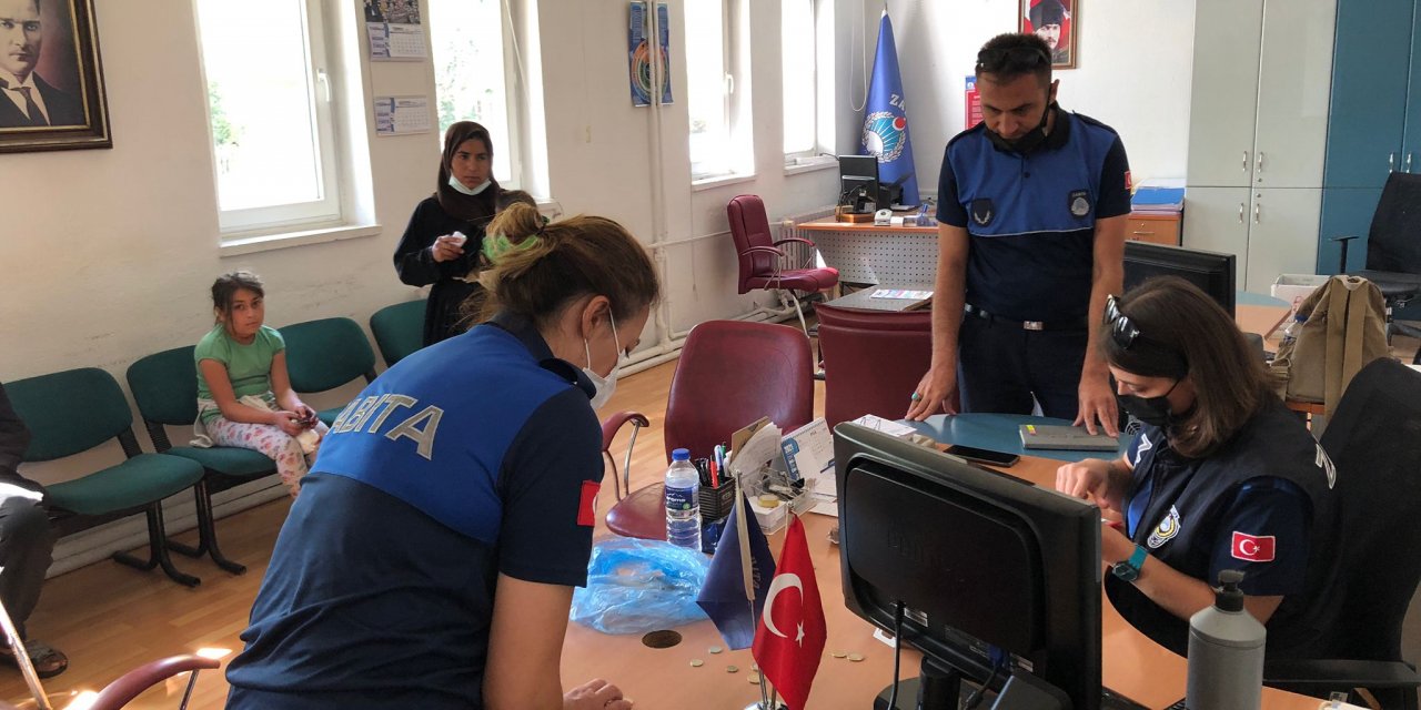 Seydişehir'de zabıta ekiplerinden dilencilere yönelik denetim