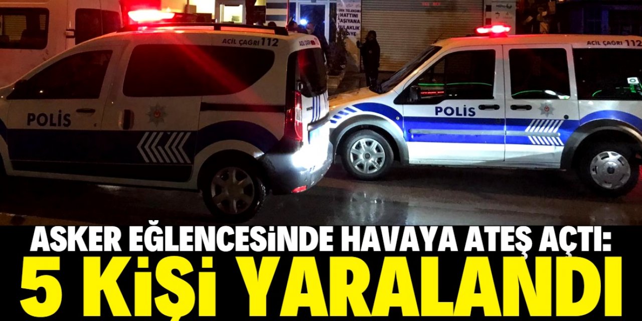 Konya'da asker eğlencesinde açılan ateşte 5 kişi yaralandı