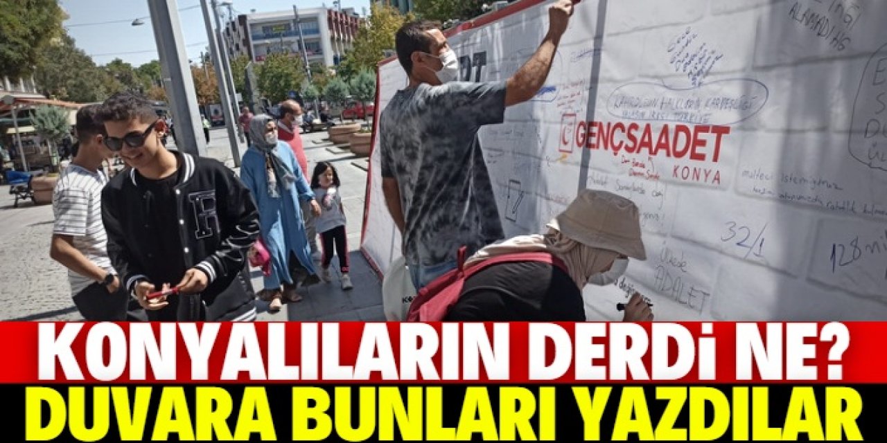 Konyalılar derdini duvara yazdı!